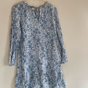 Loft Blue and White Dress